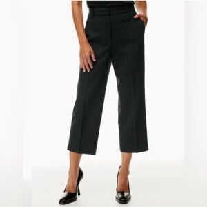 NWT Aritzia BABATON Black Agency Cropped Pant 6